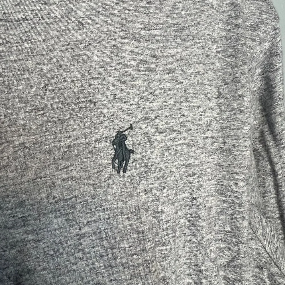 Polo Ralph Lauren Long Sleeve T-Shirt‎ Mens Size L Gray Neutral Tee